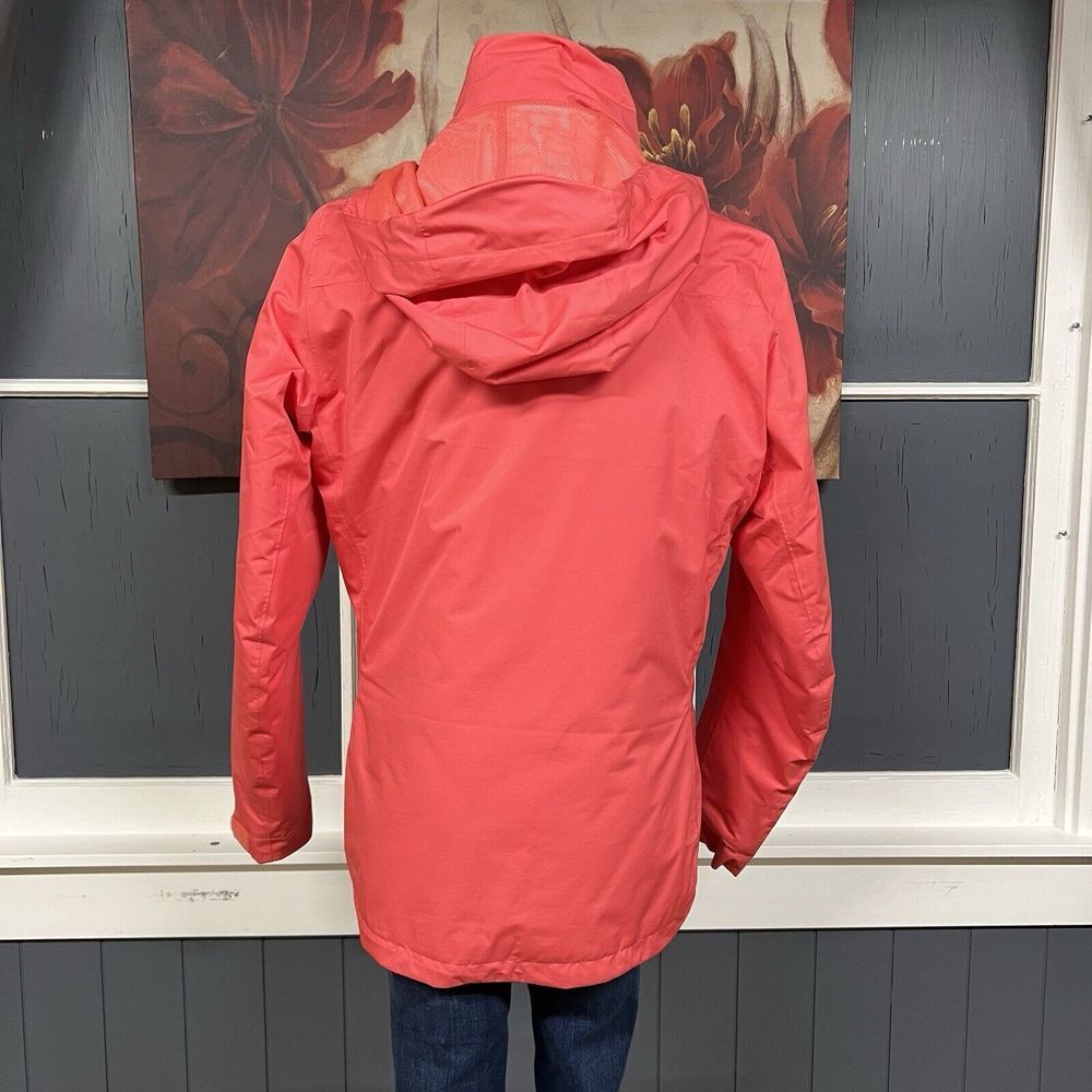 Adidas Jacket Women's Sz Large Lightweight Puffer Bomber Hooded Full Zip Pink - Picture 3 of 14